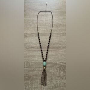 PREOWNED … Beaded “STATEMENT” Tasseled Necklace